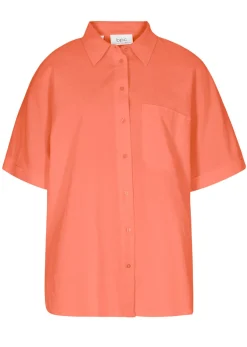 Mujer bonprix bonprix Blusa holgada de media manga con lino