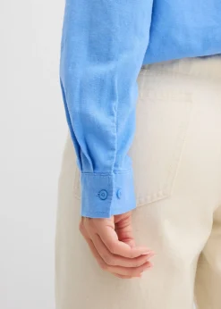 Mujer bonprix bonprix Blusa holgada de mezcla de lino