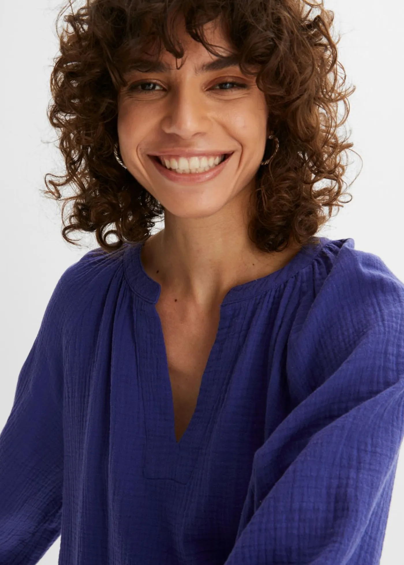 Mujer bonprix bonprix Blusa holgada de muselina