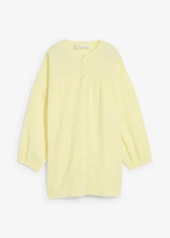 bonprix bonprix Camisas Y Blusas>Blusa holgada de muselina amarillo limón