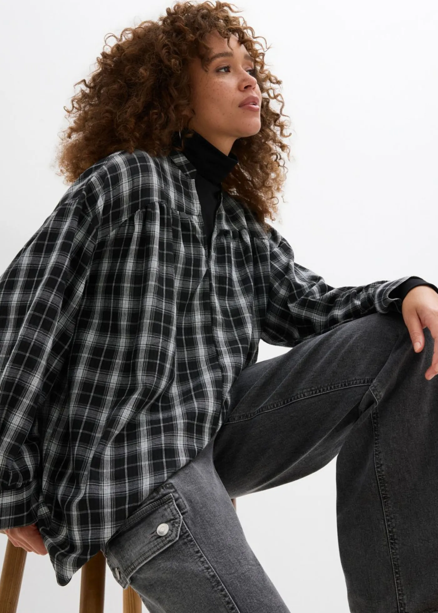 Mujer bonprix bonprix Blusa larga con corte holgado