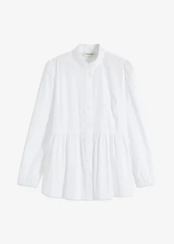 Mujer bonprix bonprix Blusa larga con fruncido