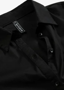 bonprix bonprix Camisas Y Blusas>Blusa larga con volante Negro