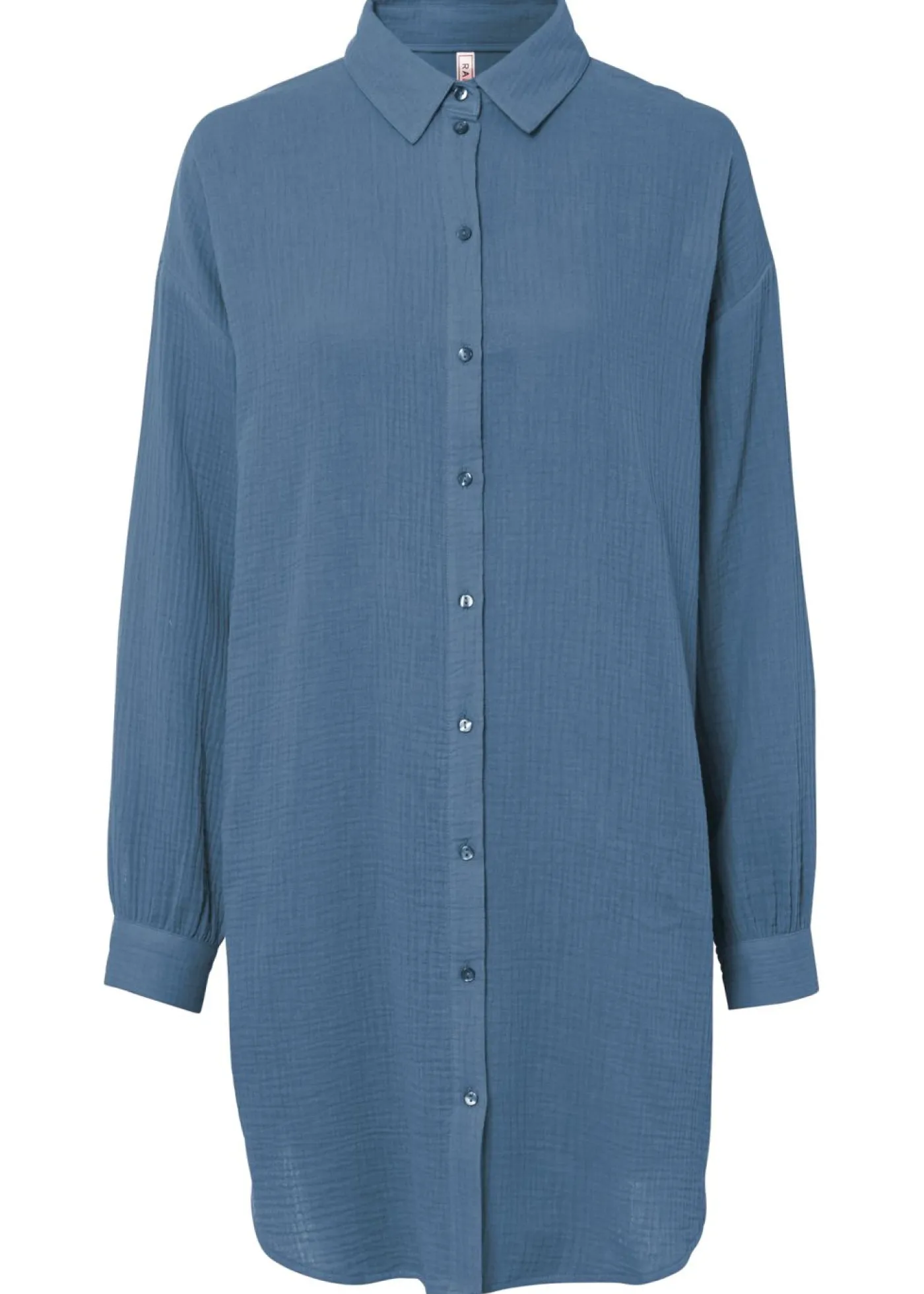 bonprix bonprix Camisas Y Blusas|Novedades>Blusa larga de muselina con corte holgado Denim