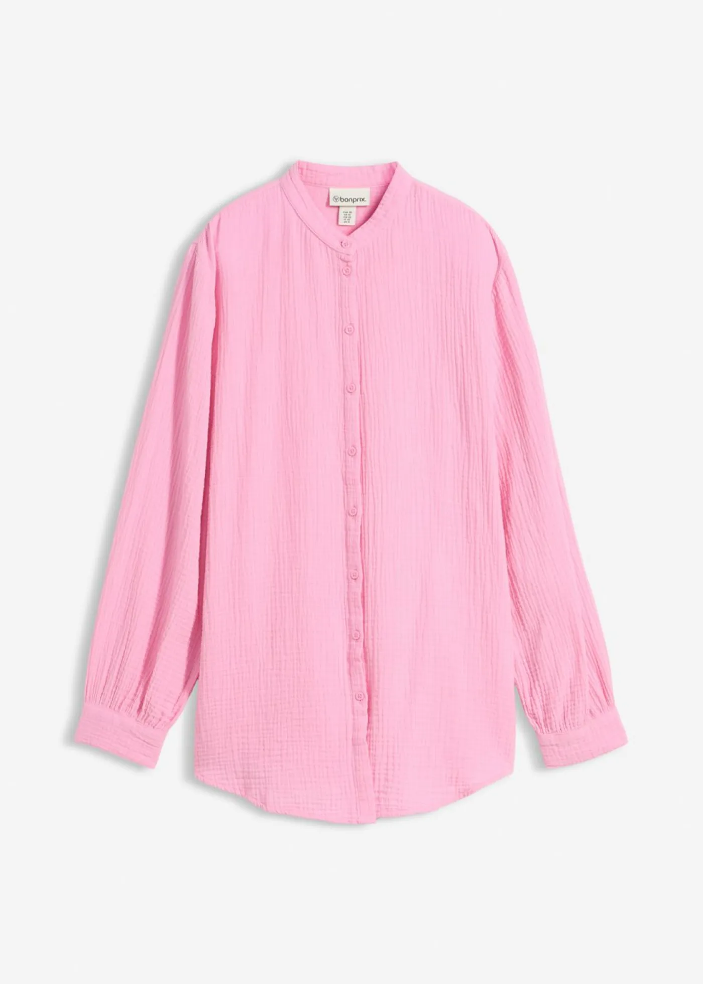 bonprix bonprix Camisas Y Blusas|Novedades>Blusa larga de muselina ligera Rosa