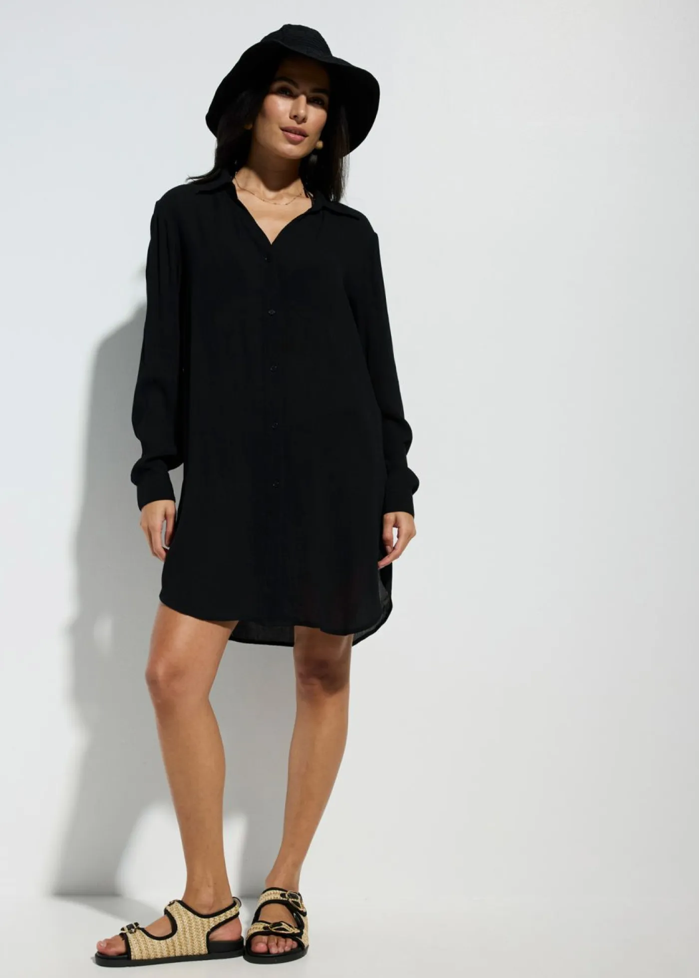 Mujer bonprix bonprix Blusa larga de playa de viscosa fluida