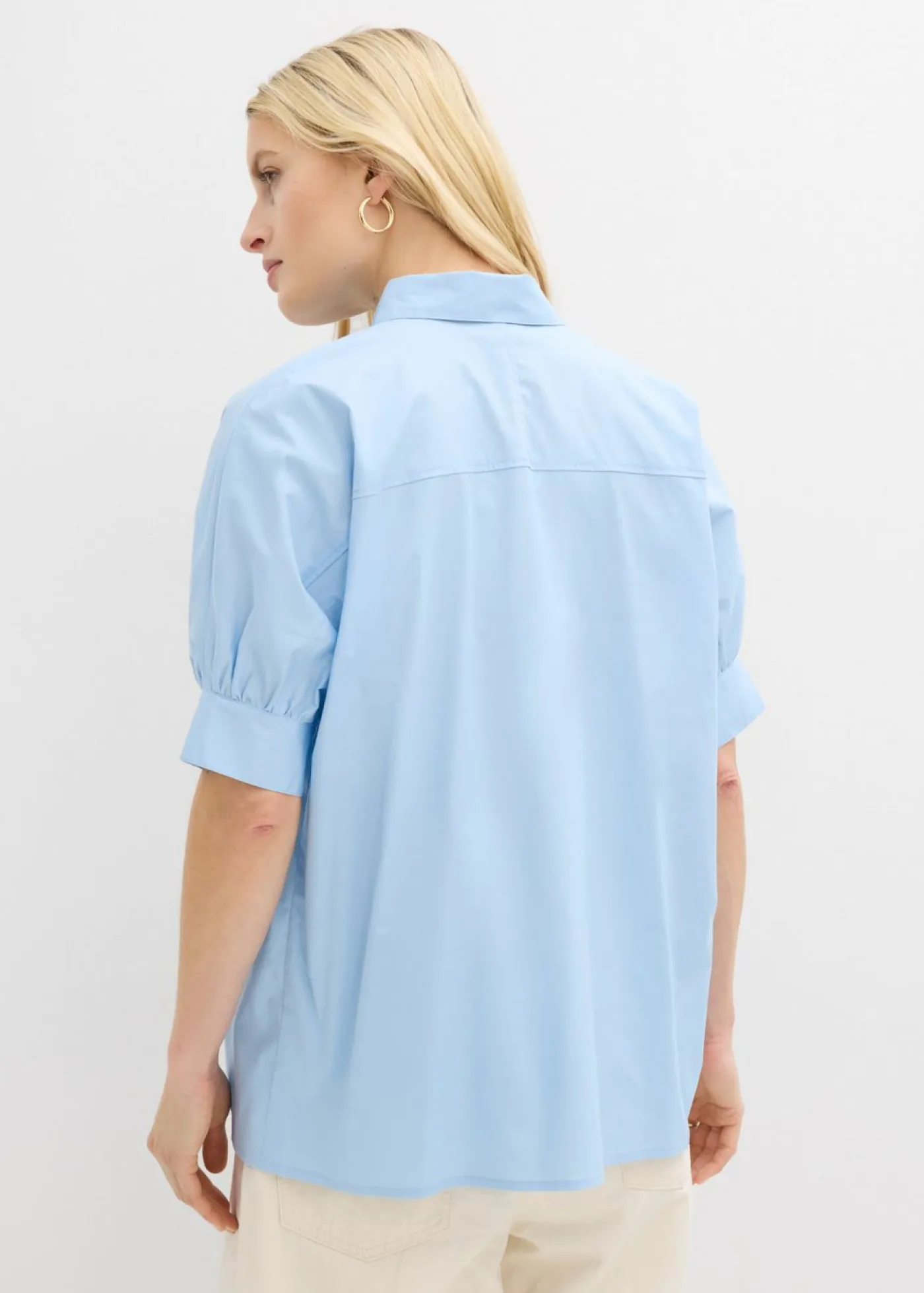 bonprix bonprix Esenciales|Camisas Y Blusas>Blusa oversize Azul claro