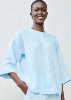 Mujer bonprix bonprix Blusa oversize de lino puro