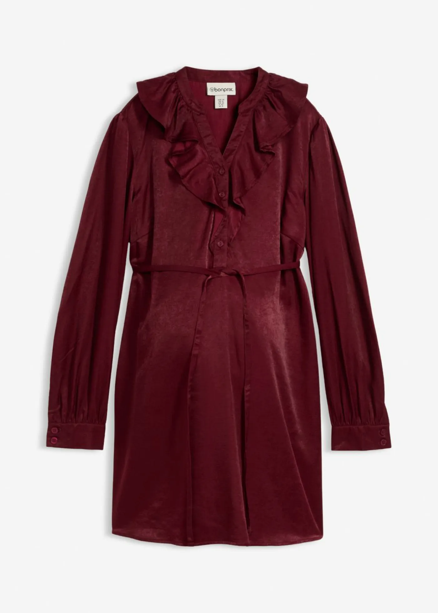 bonprix bonprix Premamá>Blusa premamá de satén fluido mora oscuro