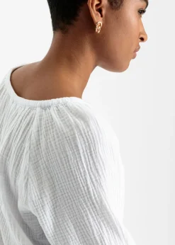 Mujer bonprix bonprix Blusa sin cierre de muselina ligera