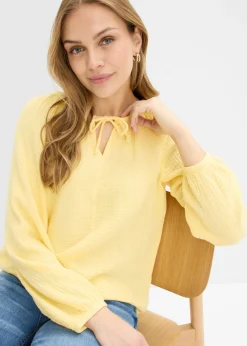 Mujer bonprix bonprix Blusa sin cierre de muselina ligera