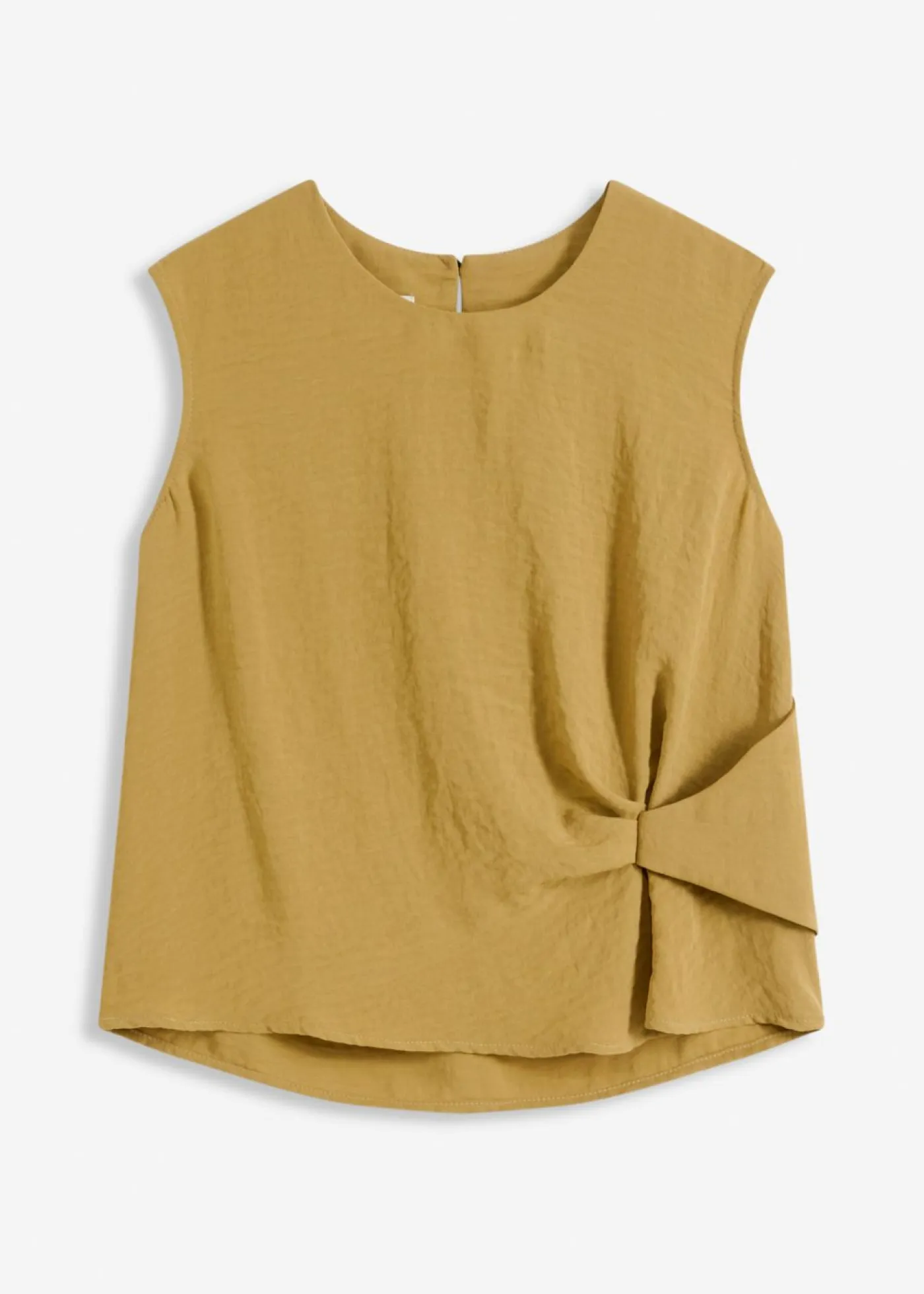 bonprix bonprix Camisas Y Blusas|Camisetas>Blusa sin mangas con nudos verde oliva mate