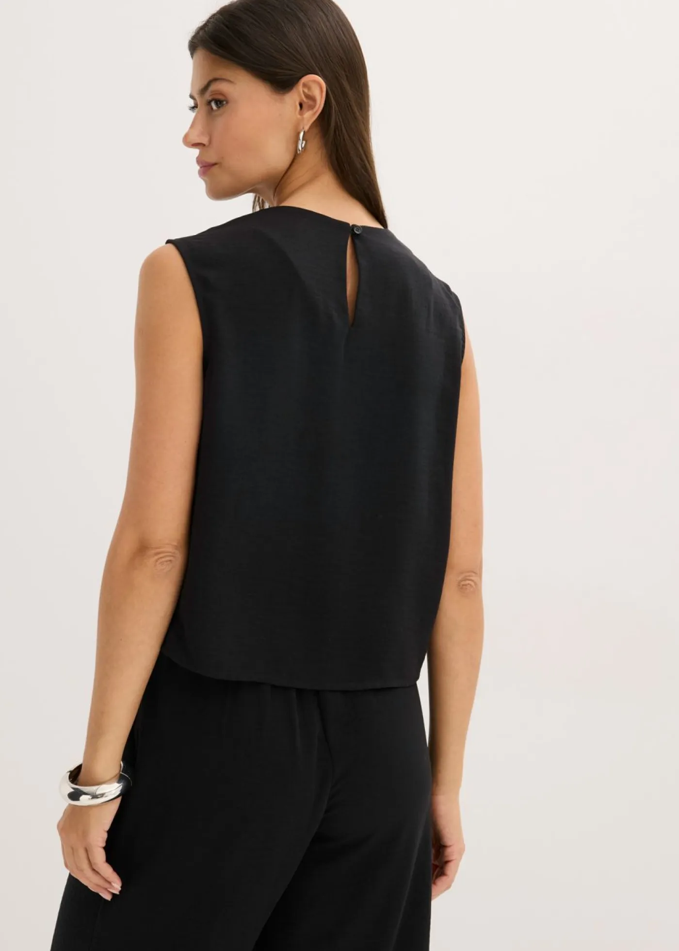 Mujer bonprix bonprix Blusa sin mangas con nudos