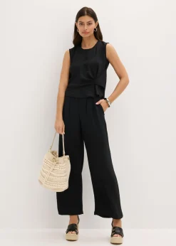 Mujer bonprix bonprix Blusa sin mangas con nudos