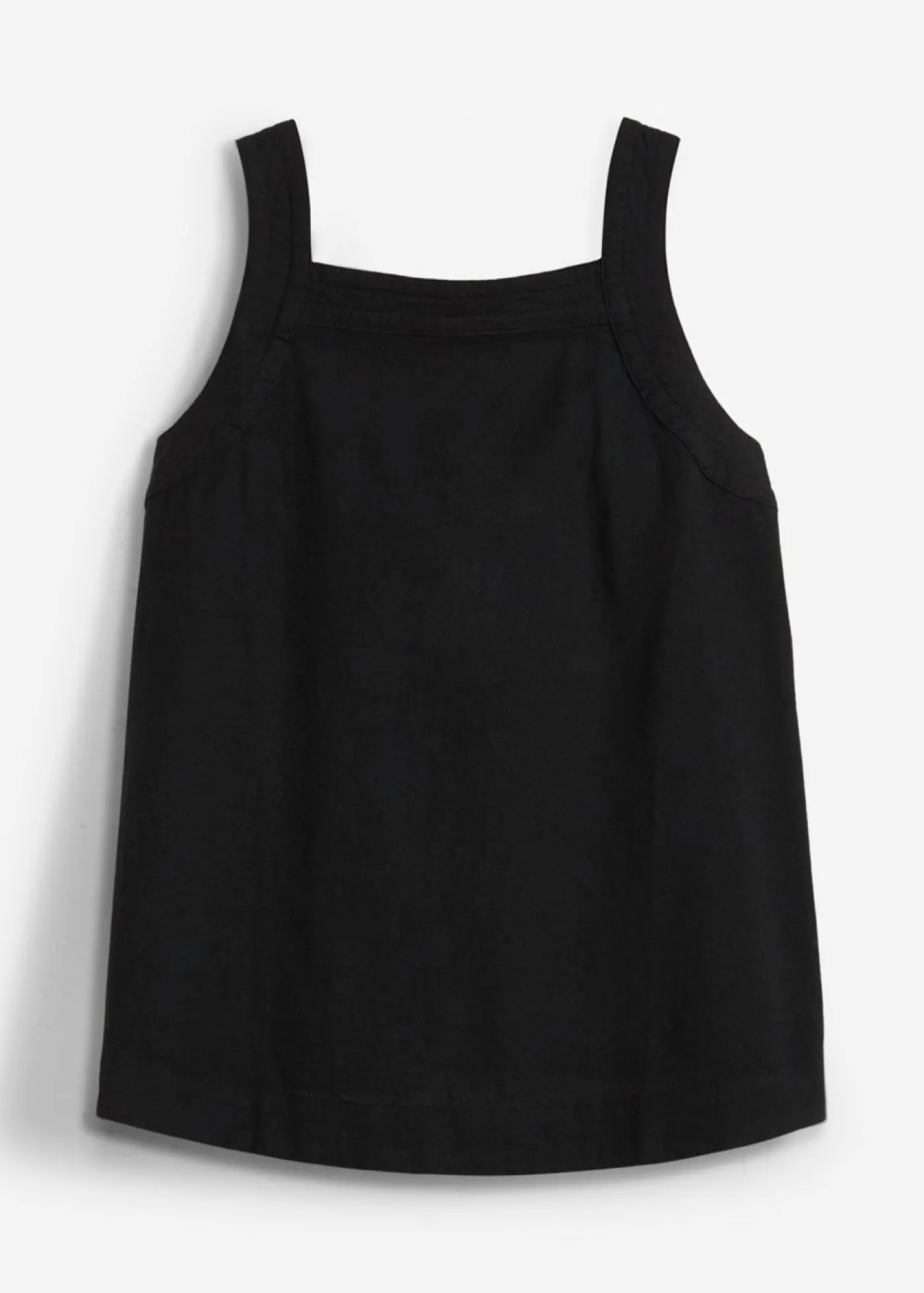 bonprix bonprix Esenciales|Camisas Y Blusas>Blusa sin mangas de mezcla de viscosa con detalle de lazo en la parte trasera Negro