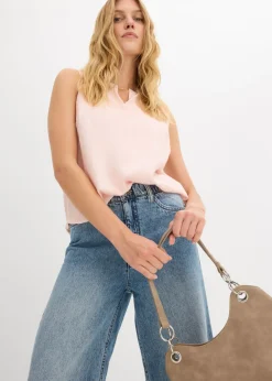 Mujer bonprix bonprix Blusa sin mangas de viscosa suave