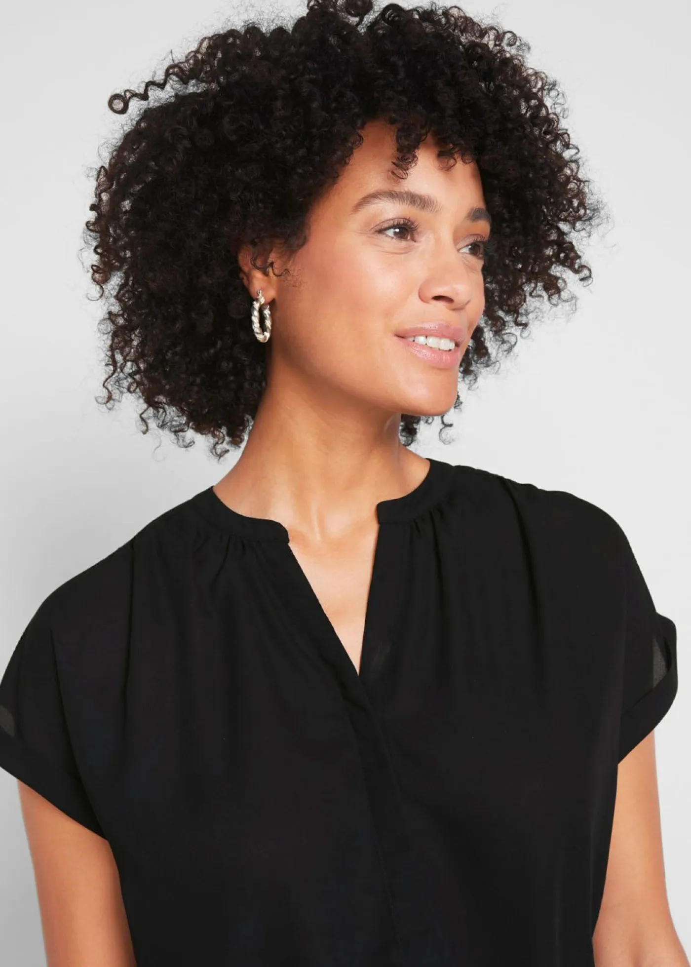 bonprix bonprix Camisas Y Blusas>Blusa tipo túnica Negro