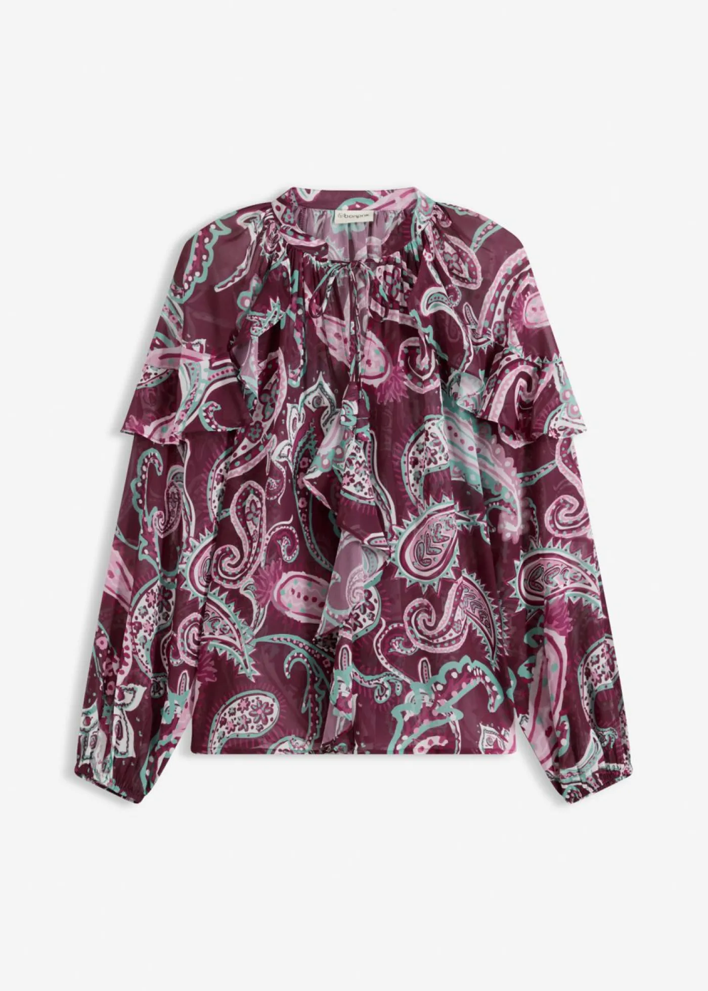 Mujer bonprix bonprix Blusa tipo túnica con volantes