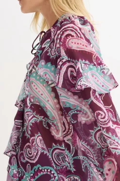 Mujer bonprix bonprix Blusa tipo túnica con volantes