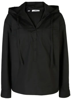 bonprix bonprix Camisas Y Blusas>Blusa tipo túnica de algodón orgánico puro Negro