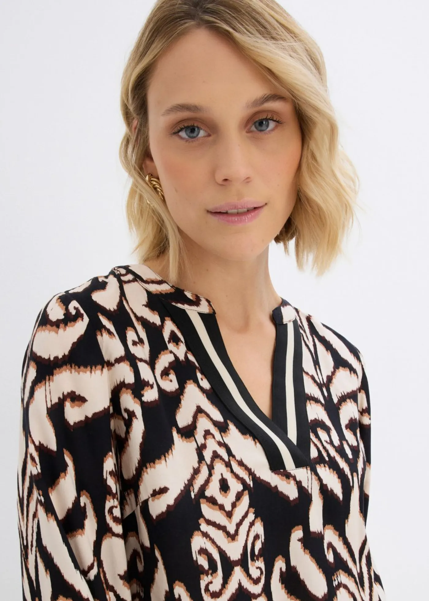 Mujer bonprix bonprix Blusa tipo túnica de viscosa fluida