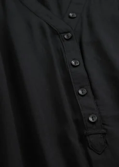 bonprix bonprix Camisas Y Blusas>Blusa tipo túnica de viscosa suave Negro