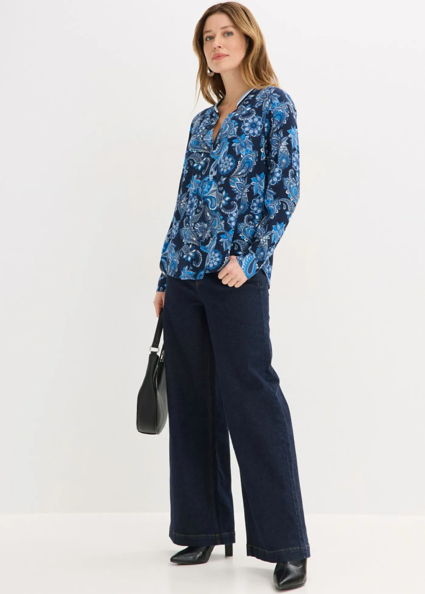 Mujer bonprix bonprix Blusa tipo túnica de viscosa fluida