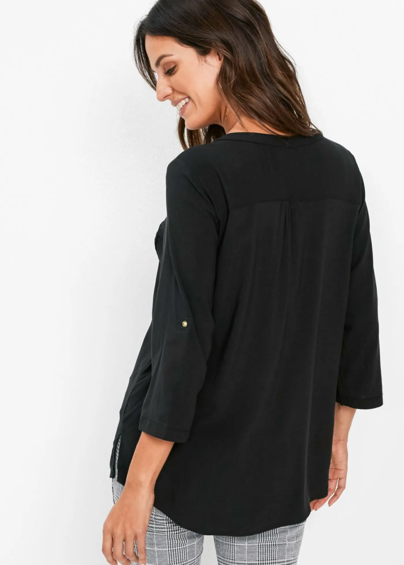 Mujer bonprix bonprix Blusa tipo túnica de viscosa fluida