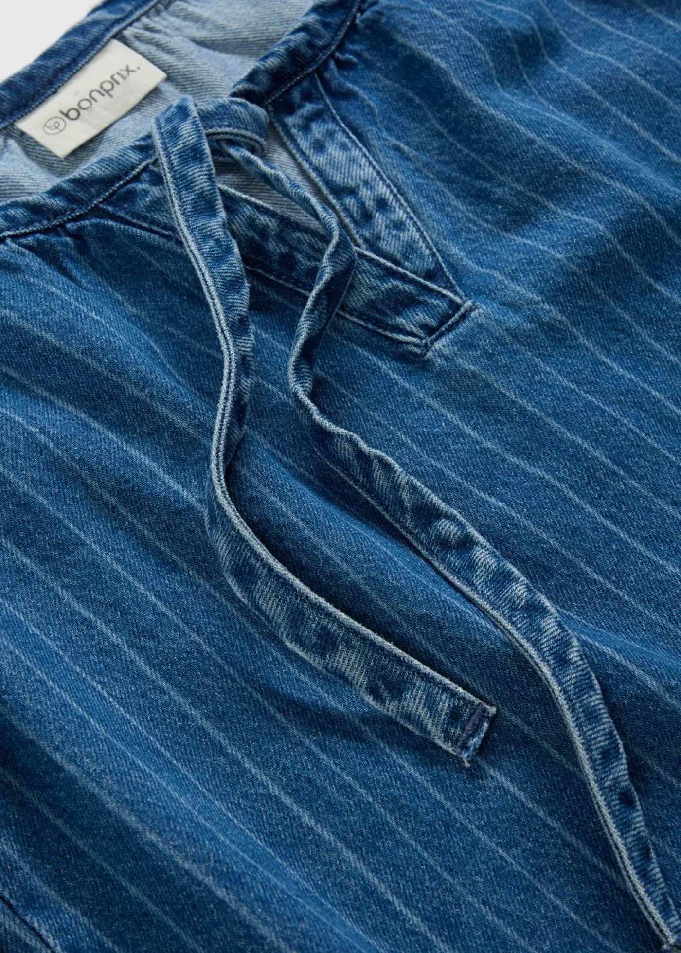 Mujer bonprix bonprix Blusa tipo túnica, vaquera, de algodón