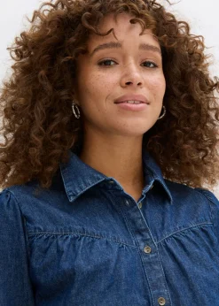 Mujer bonprix bonprix Blusa vaquera de algodón puro