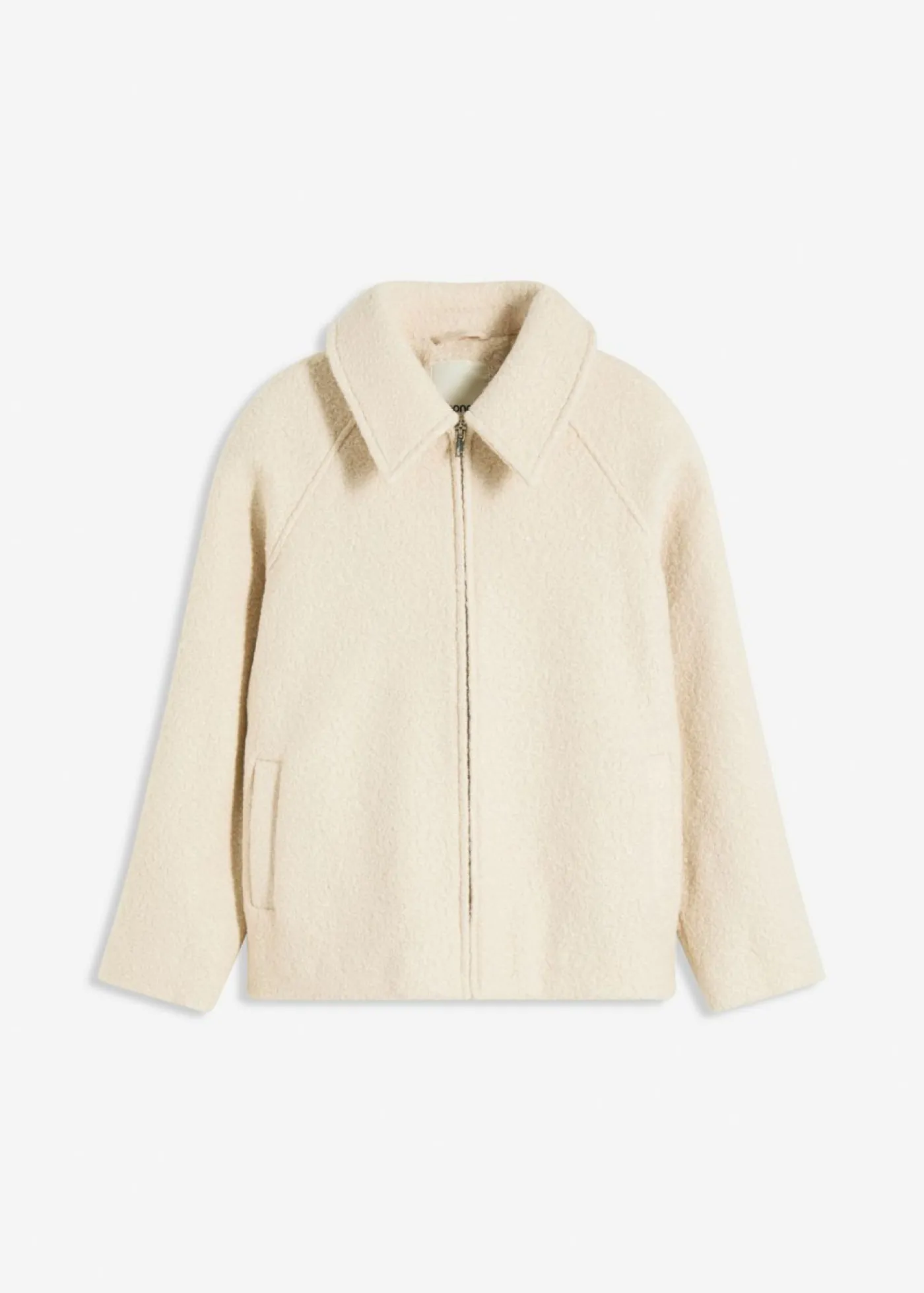 bonprix bonprix Chaquetas Y Abrigos>Blusón de bouclé suave gris guijarro