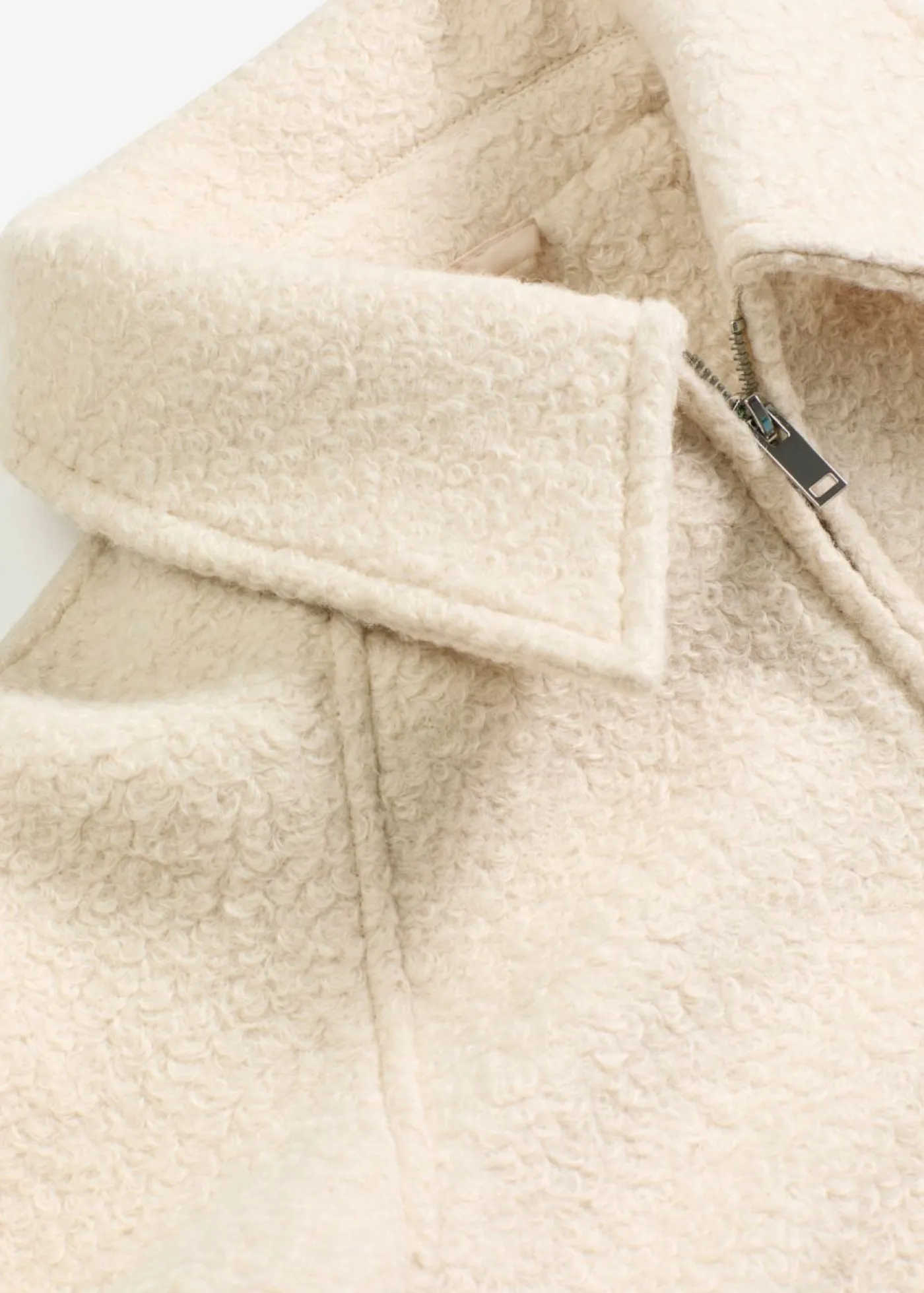 bonprix bonprix Chaquetas Y Abrigos>Blusón de bouclé suave gris guijarro