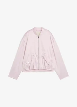 bonprix bonprix Esenciales|Chaquetas Y Abrigos>Blusón suave de mezcla de viscosa brillante Lila empolvado