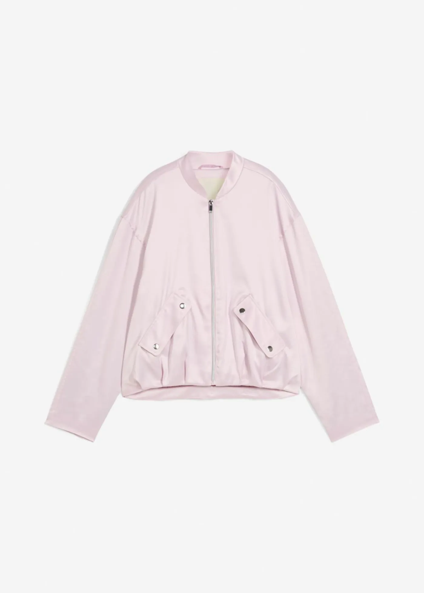 bonprix bonprix Esenciales|Chaquetas Y Abrigos>Blusón suave de mezcla de viscosa brillante Lila empolvado