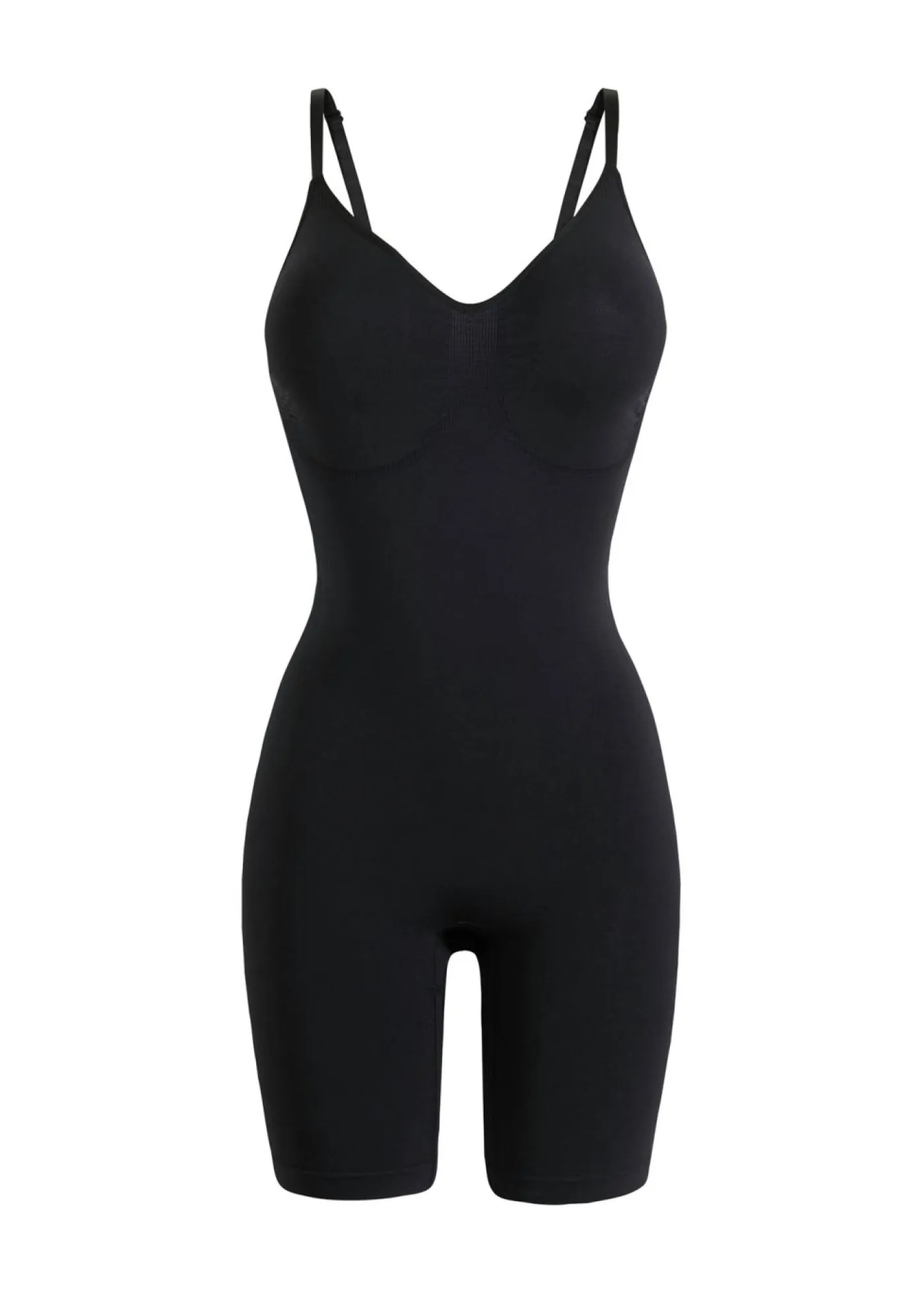 bonprix bonprix Sin Costuras|Bodies>Body con efecto moldeador medio sin costuras Negro