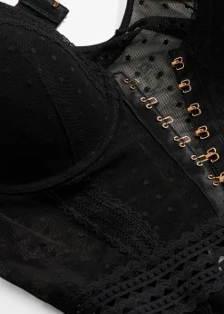 bonprix bonprix Sujetadores De Copa E A H|Bodies>Body con tanga Negro