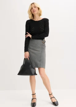 Mujer bonprix bonprix Body de encaje con superficie mullida