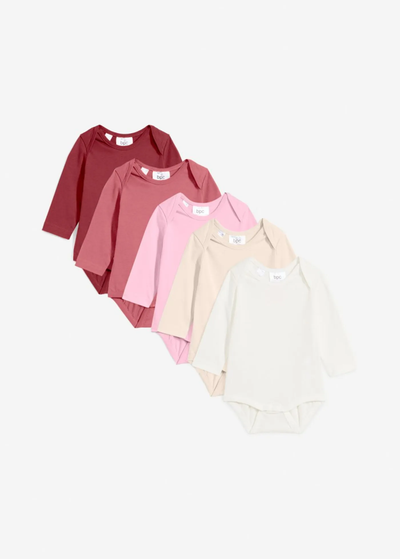 Niños bonprix bonprix Body de manga larga de algodón orgánico para bebés (5 unidades)
