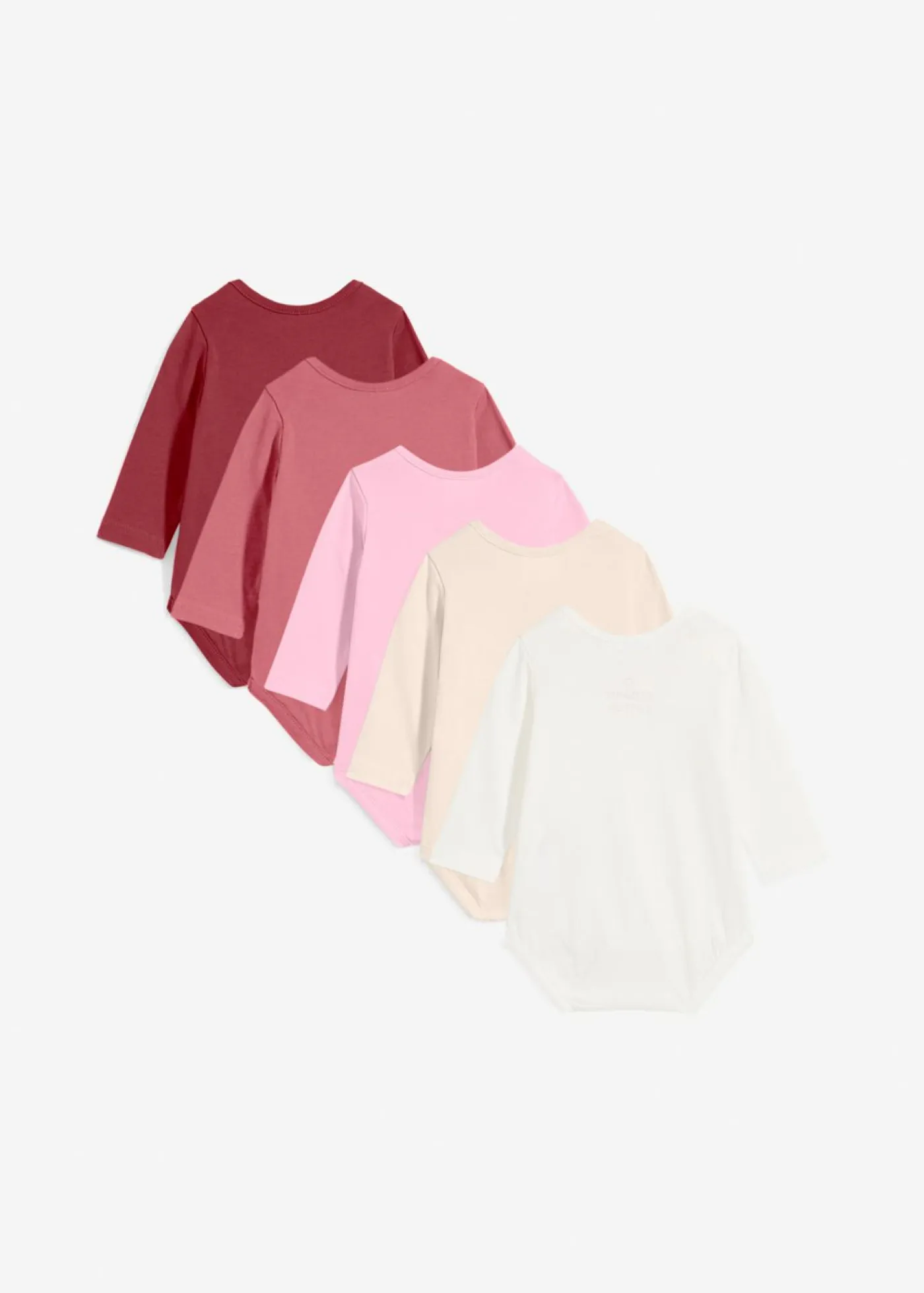 Niños bonprix bonprix Body de manga larga de algodón orgánico para bebés (5 unidades)