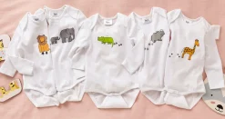 Niños bonprix bonprix Body de manga larga para bebé de algodón orgánico (5 unidades)