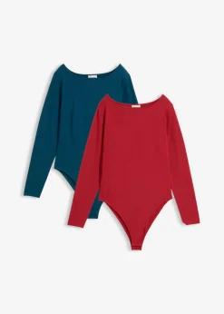 Mujer bonprix bonprix Body de manga larga (2 unidades)