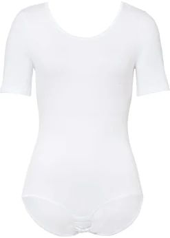 Mujer bonprix bonprix Body de media manga con algodón