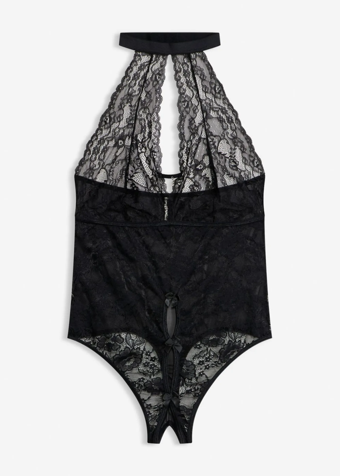 bonprix VENUS Lencería Sexy>Body de tanga con abertura Negro