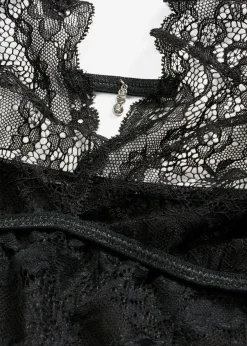 bonprix VENUS Lencería Sexy>Body de tanga con abertura Negro