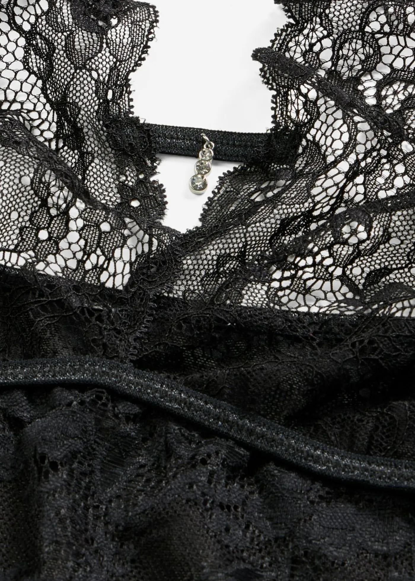 bonprix VENUS Lencería Sexy>Body de tanga con abertura Negro