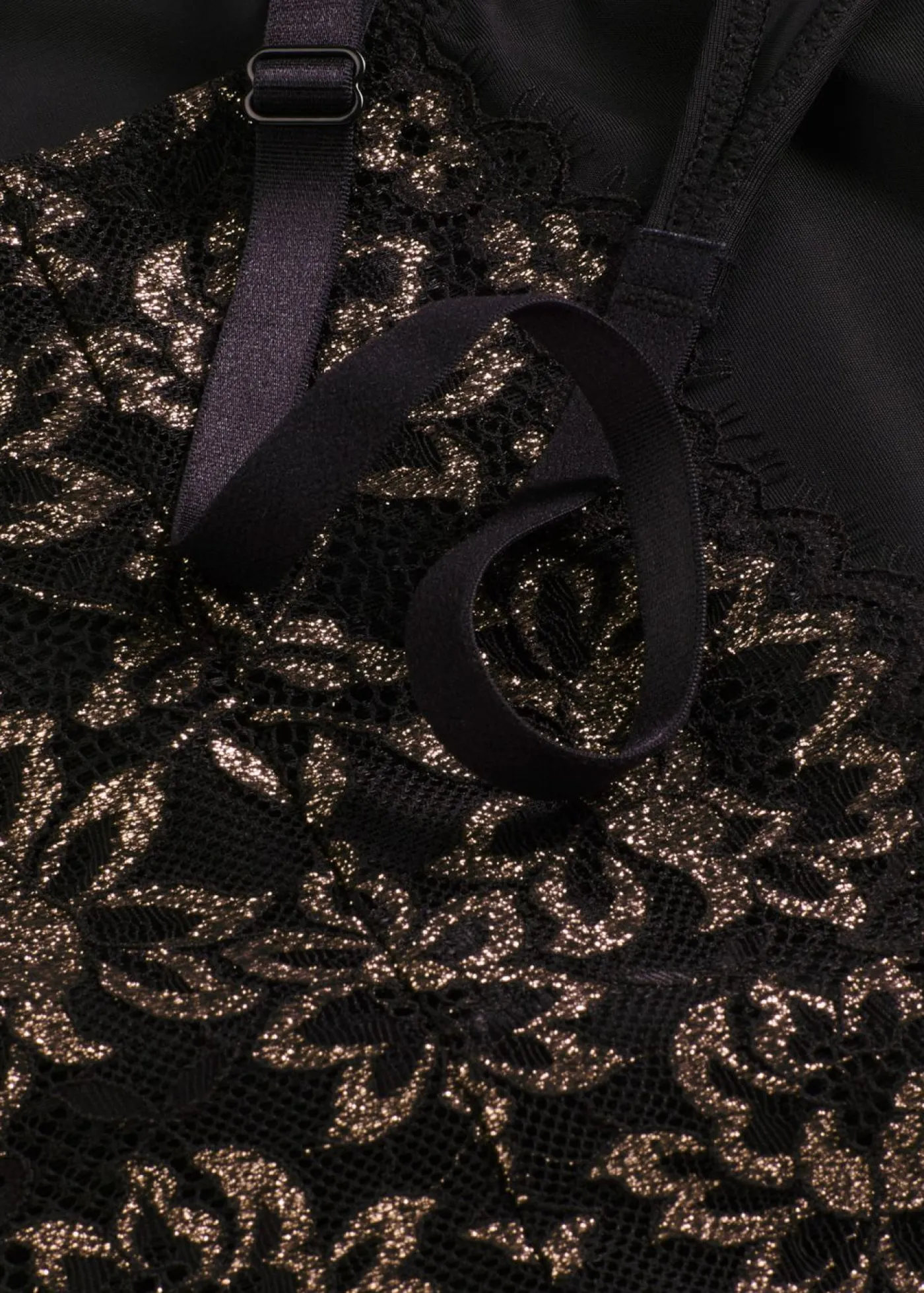 bonprix bonprix Bodies|Ropa Interior Moldeadora>Body moldeador con efecto moldeador ligero e hilo brillante Negro-cobre metalizado