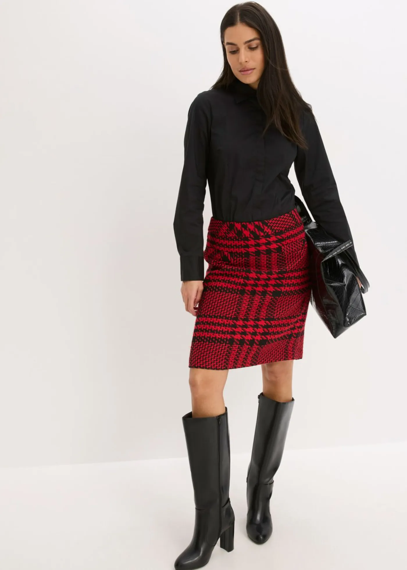 bonprix bonprix Camisetas>Body tipo blusa Negro