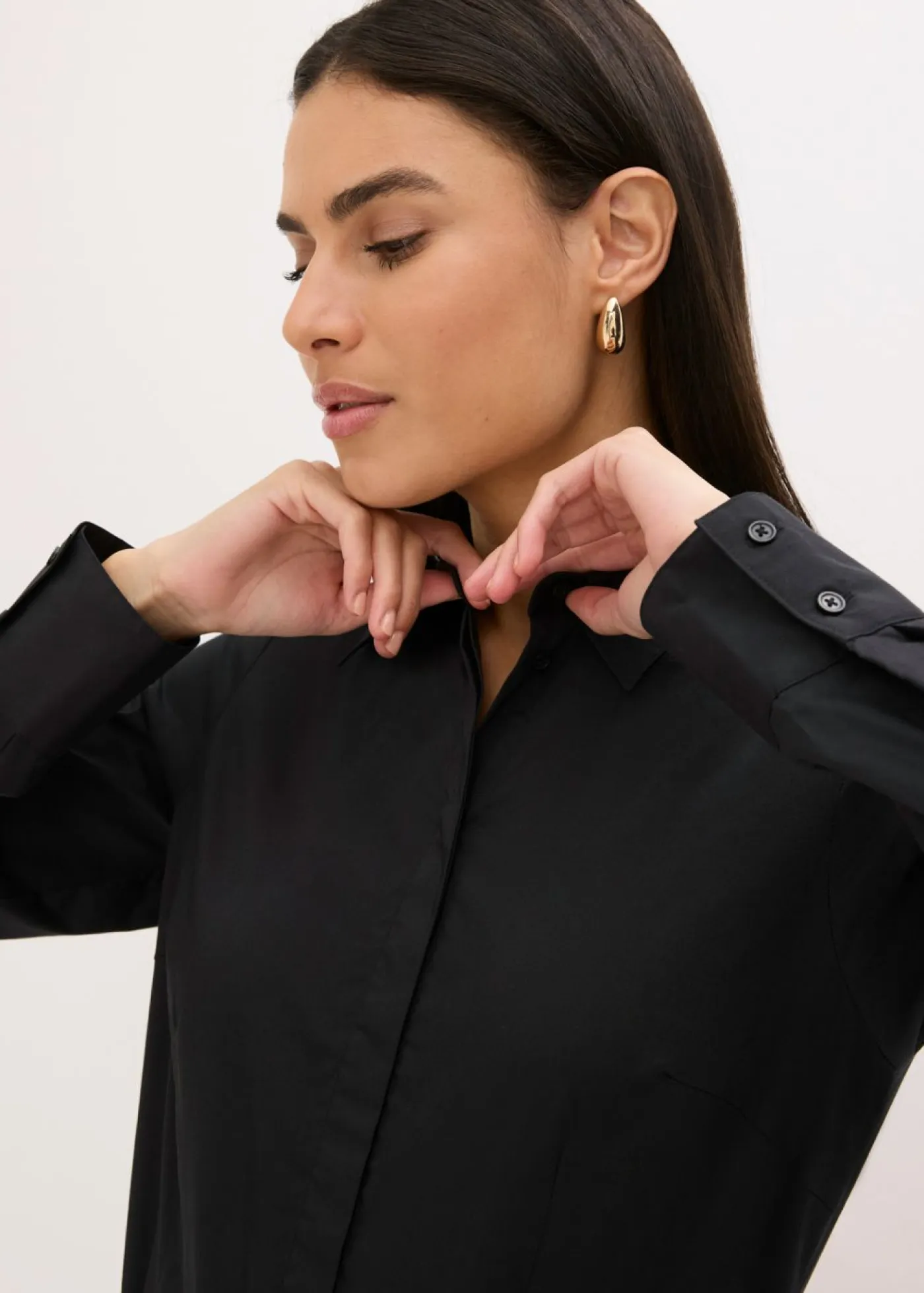 bonprix bonprix Camisetas>Body tipo blusa Negro