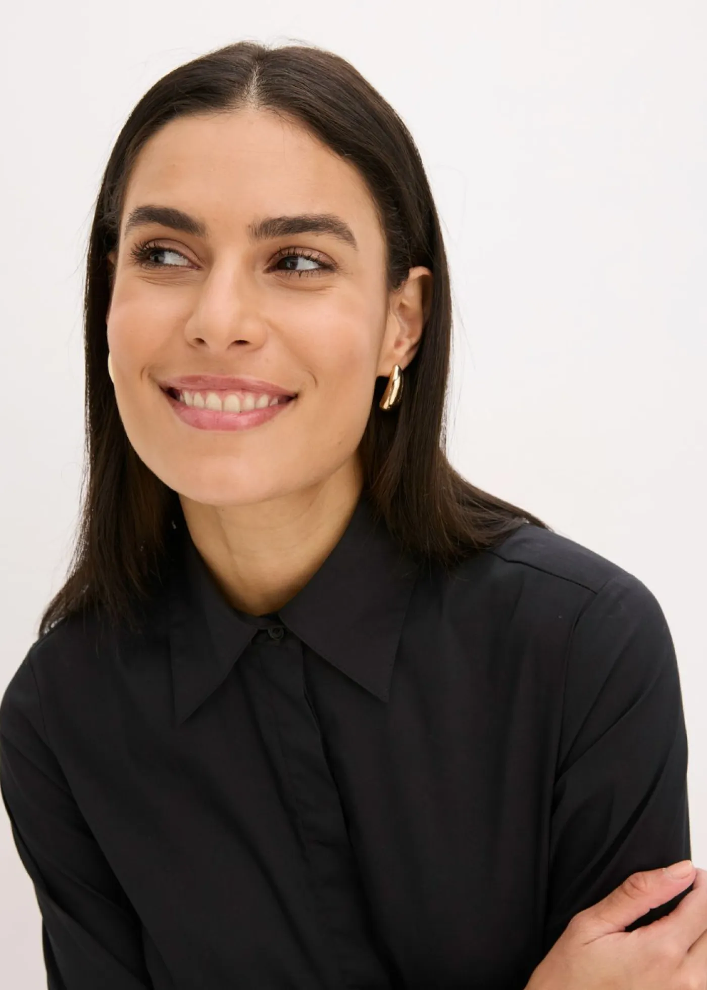 bonprix bonprix Camisetas>Body tipo blusa Negro