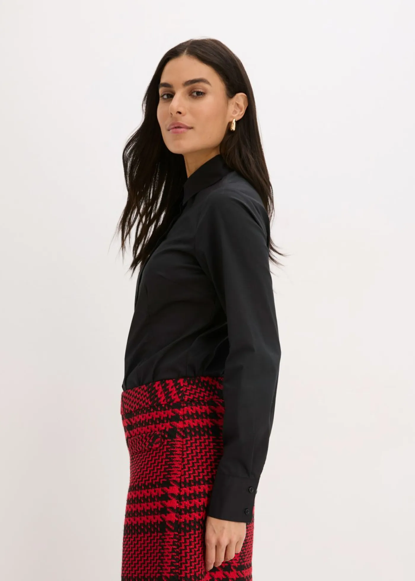 bonprix bonprix Camisetas>Body tipo blusa Negro